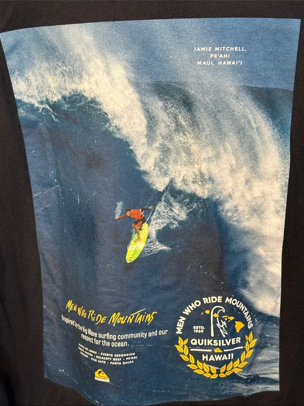 Quiksilver Navy Blue Long Sleeve Chest Logo Tee